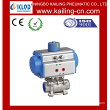 butterfly valves with pneumatic actuator / Pneumatic Stainless Steel Ball Valve